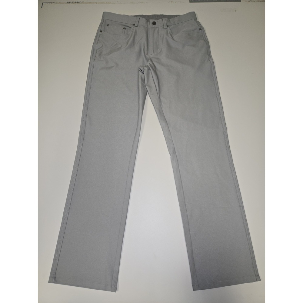 Greg Norman Men's 4 Way Stretch 5 Pocket Tech Pants Gravel Grey Size 30x30